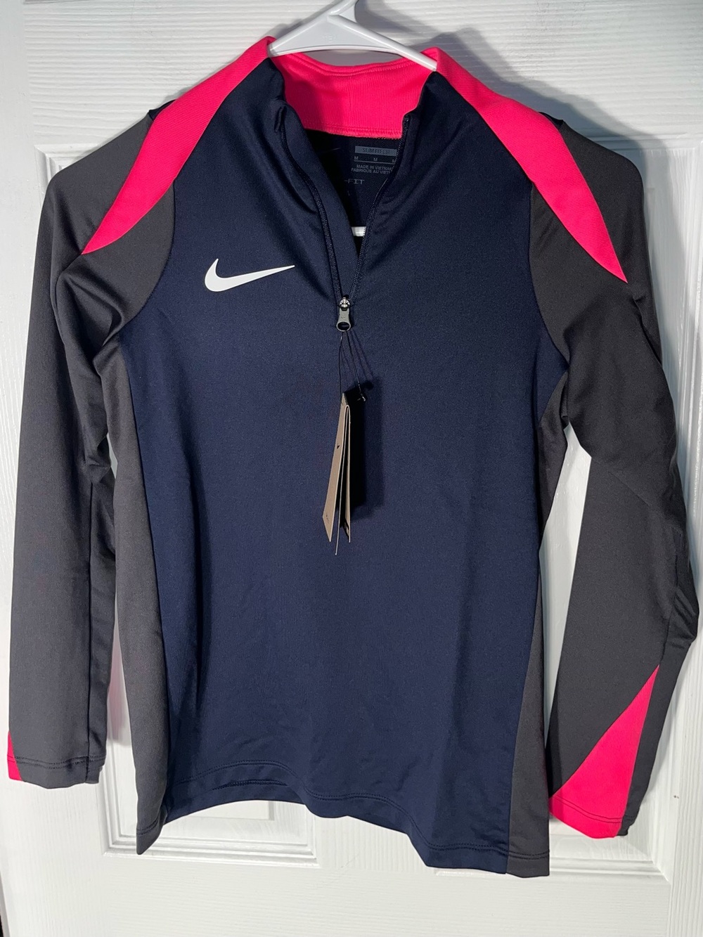$75 Nike Kids Dri-FIT Academy 1/4 Zip Long Sleeve Medium (10-12) Soccer ⚽️ Girls